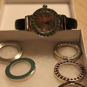 SALE!!! Milano cuff watch with interchangeable bezels